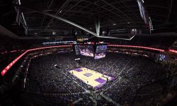 SACRAMENTO, CA - OCTOBER 27: A overview of Golden 1 Center while the San Antonio Spurs play the Sacramento Kings during an NBA basketball game at Golden 1 Center on October 27, 2016 in Sacramento, California. NOTE TO USER: User expressly acknowledges and agrees that, by downloading and or using this photograph, User is consenting to the terms and conditions of the Getty Images License Agreement. (Photo by Thearon W. Henderson/Getty Images)